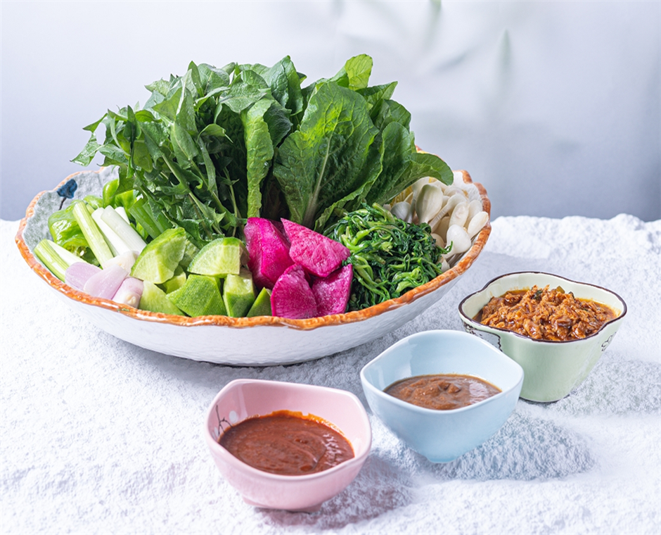 山野菜蘸酱