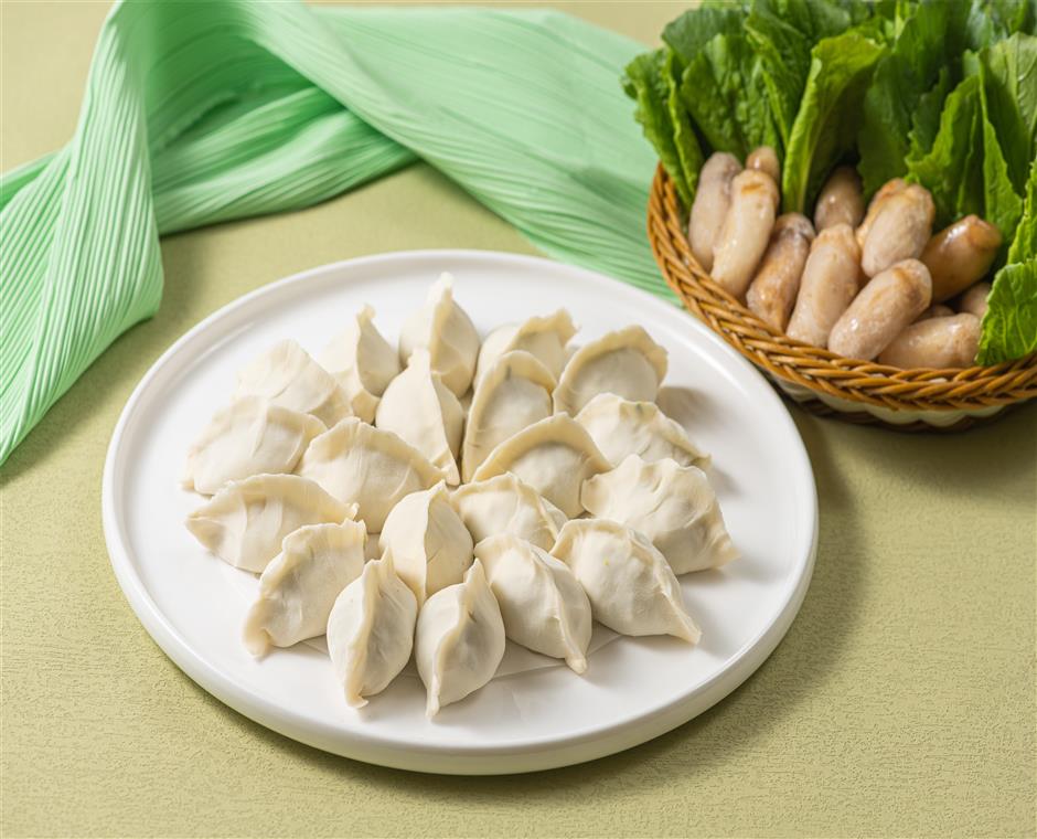 松茸小白菜水饺