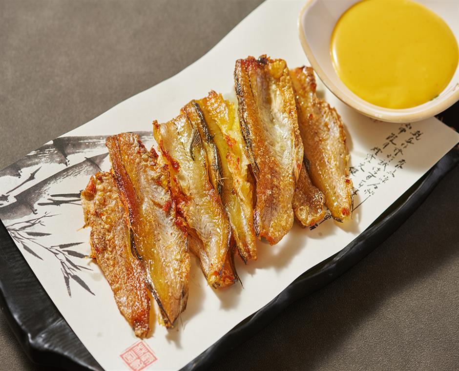 煎糖干明太鱼